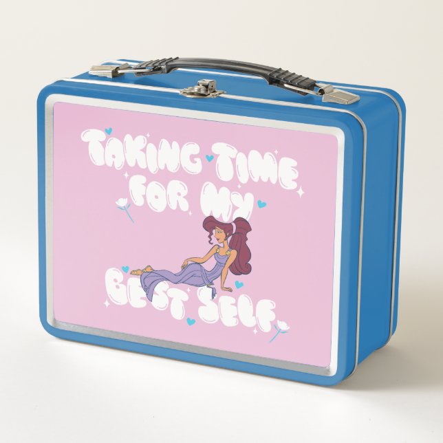 Megara - Taking Time For My Best Self Metal Lunch  Metal Lunch Box (Front)