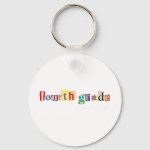 Megazine Letter Fourth Grade Teacher Kids Back To Keychain