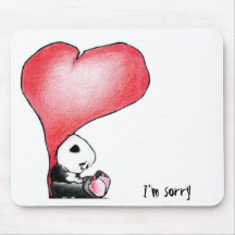 Megg: A cute panda - heart, I'm sorry