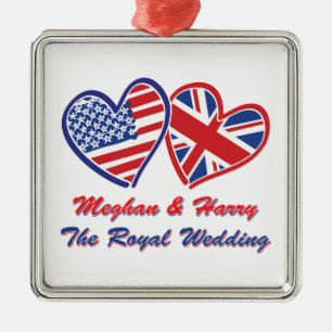 Meghan and Harry The Royal Wedding Metal Ornament