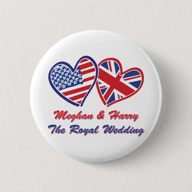 Meghan-and-Harrys Wedding 2 Inch Round Button (Front)