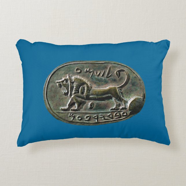 Megiddo Seal Accent Pillow (Front)