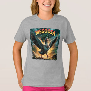 Megoosa Illustration – Medusa Goose Funny Scary T-Shirt