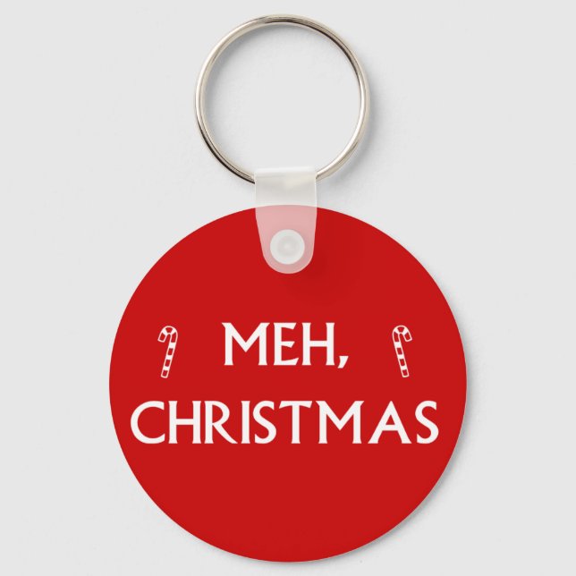 Meh Christmas Keychain (Front)