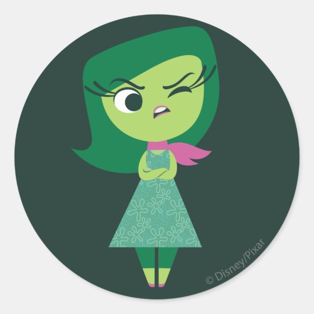 Meh. Classic Round Sticker (Front)