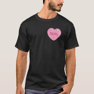 Meh Heart Pocket Funny Anti Valentines Day Single T-Shirt