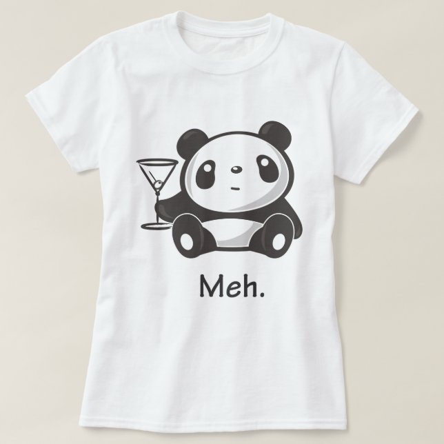 Meh Panda T-Shirt (Design Front)