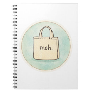 Meh Shopping Tote Notes  Notebook