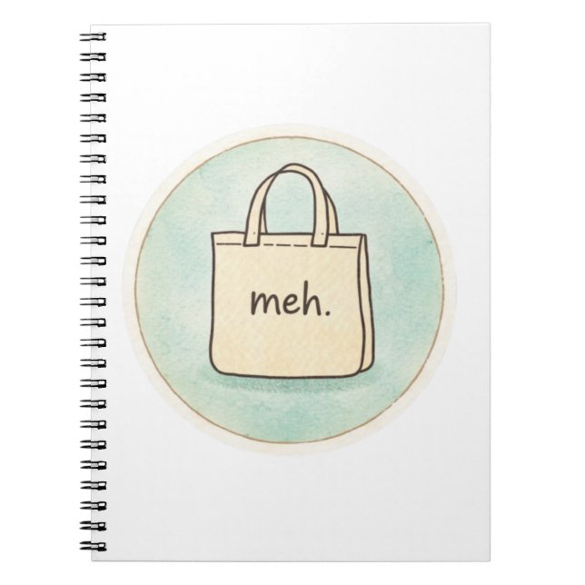 Meh Shopping Tote Notes  Notebook (Front)
