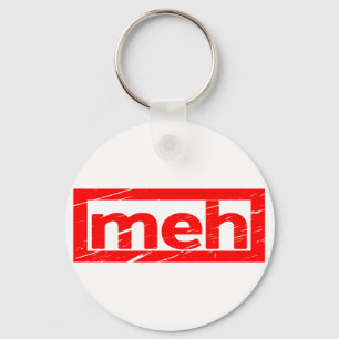 Meh Stamp Keychain