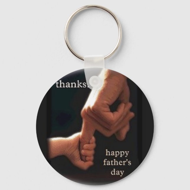 meHappyFathersDay1 Keychain (Front)