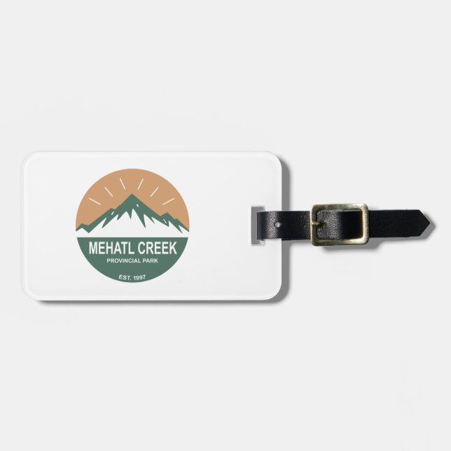 Mehatl Creek Provincial Park Luggage Tag (Front Horizontal)