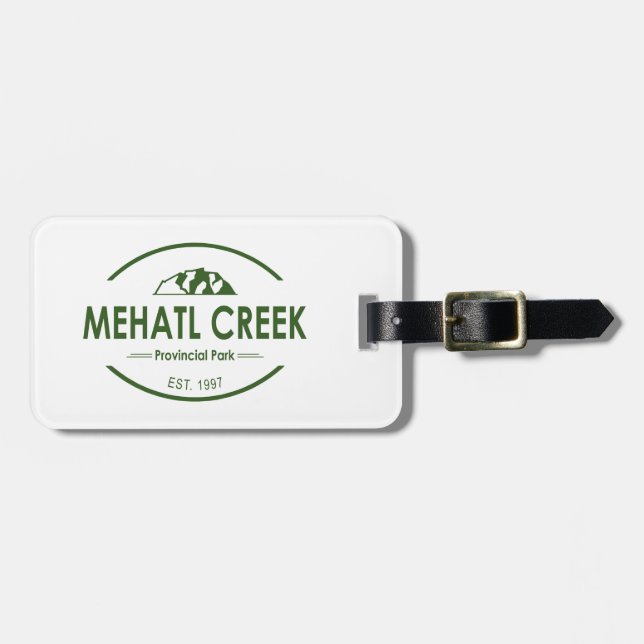 Mehatl Creek Provincial Park Luggage Tag (Front Horizontal)