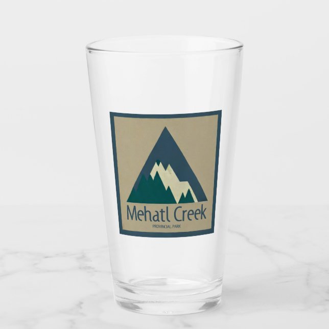 Mehatl Creek Provincial Park Rustic Glass (Front)