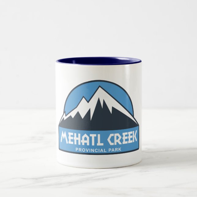 Mehatl Creek Provincial Park Two-Tone Coffee Mug (Center)
