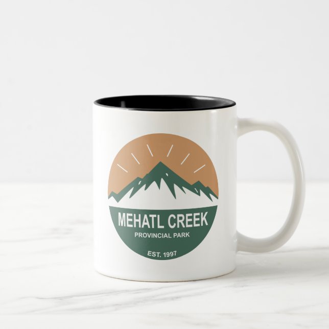 Mehatl Creek Provincial Park Two-Tone Coffee Mug (Right)