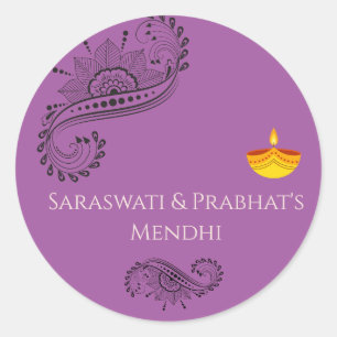 Mehendi customised stickers