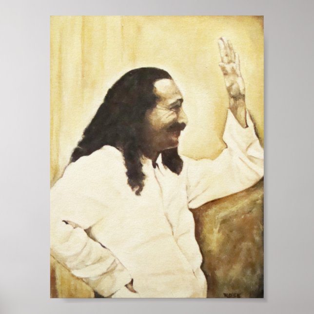 Meher Baba, "Happy Trails" Poster (Front)
