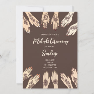 Mehndi Ceremony Invitation