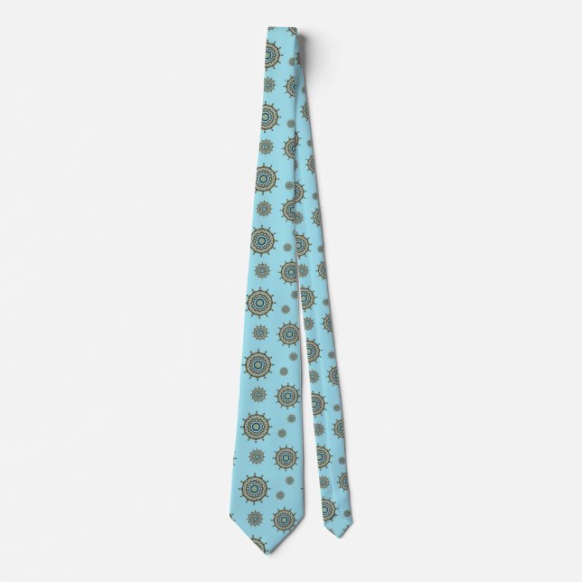 Mehndi Fantasy Copper Men's Neck Tie (Front)