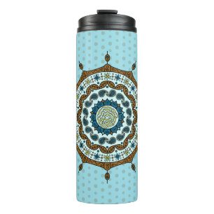 Mehndi Fantasy Copper Thermal Tumbler