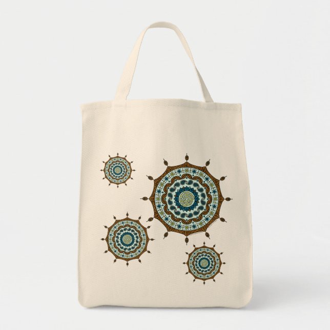 Mehndi Fantasy Copper Tote Bag (Front)