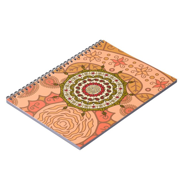Mehndi Fantasy Gold Notebook (Left Side)