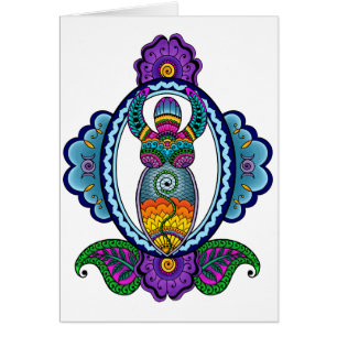 Mehndi Goddess Card- Blank Inside