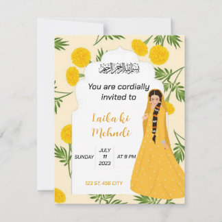 Mehndi invite