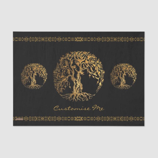 Mehndi Tree of Life (Henna) Tissue Paper (Front)