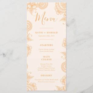Mehndi Wedding Dinner Menu