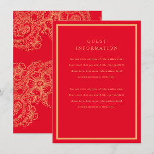 Mehndi Wedding Insert