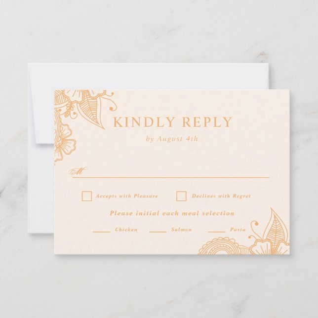 Mehndi Wedding RSVP (Devant)