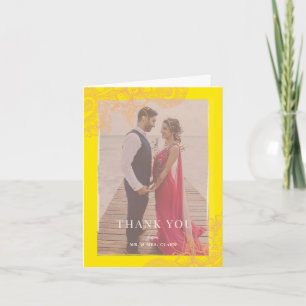 Mehndi Wedding Thank You Card