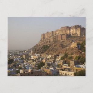 Mehrangarh Fort of Jodhpur. Rajasthan, INDIA. Postcard