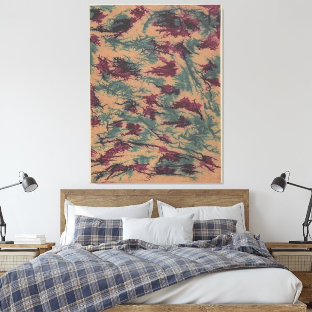 Mehrfarbiges Knitterpapier Canvas Print (Insitu(Bedroom))