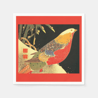  Meiji bird print Napkin