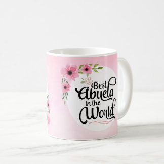 Meilleur Abuela dans la tasse de fleur du monde