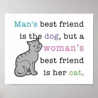 Meilleur Ami de Femme - affiche de son chat