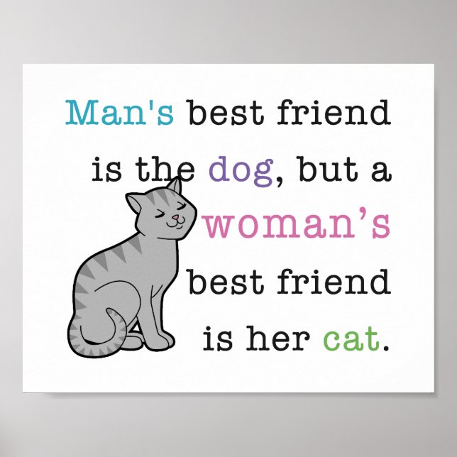 Meilleur Ami de Femme - affiche de son chat (Devant)