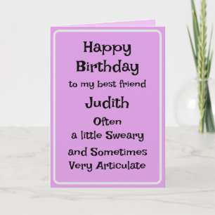 Meilleur Ami Funny Carte Anniversaire