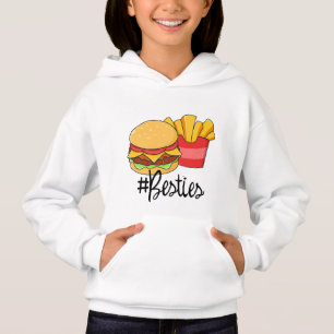 Meilleur ami Hamburger Frites Sweat à capuche - En