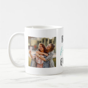 Meilleur ami jamais 2 Photos Carrés Café Mug