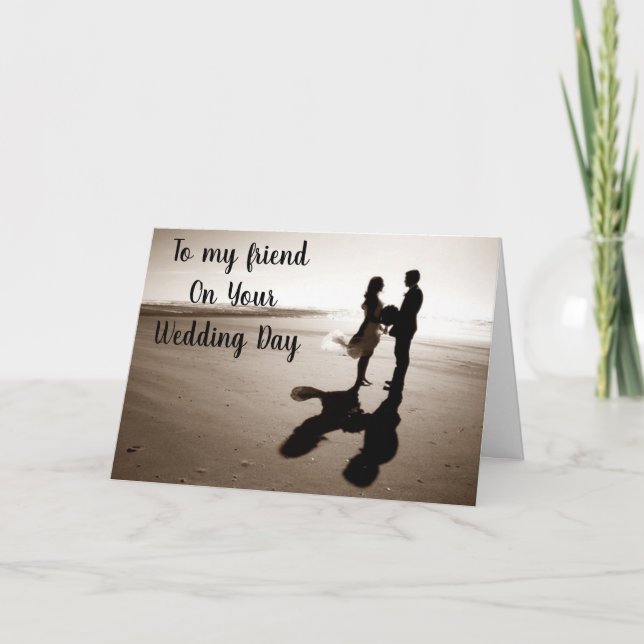 "MEILLEUR AMI" SUR VOTRE CARTE DE MARIAGE JOUR-AMO (Devant)