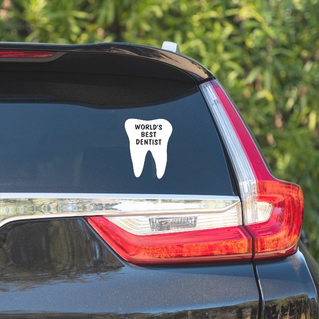 Meilleur autocollant vinyle dentiste au monde pour (Côté voiture)