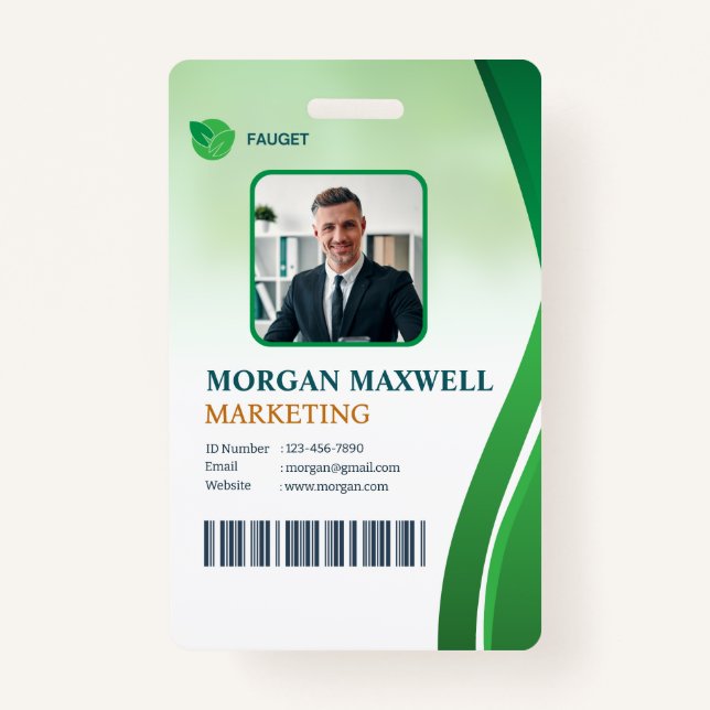 Meilleur badge d'identification personnel personna (Devant)