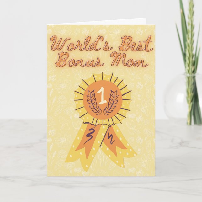 Meilleur Bonus Maman Carte de la Fête des Mères du (Devant)