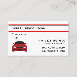 Meilleur budget des Cartes de visite automobiles
