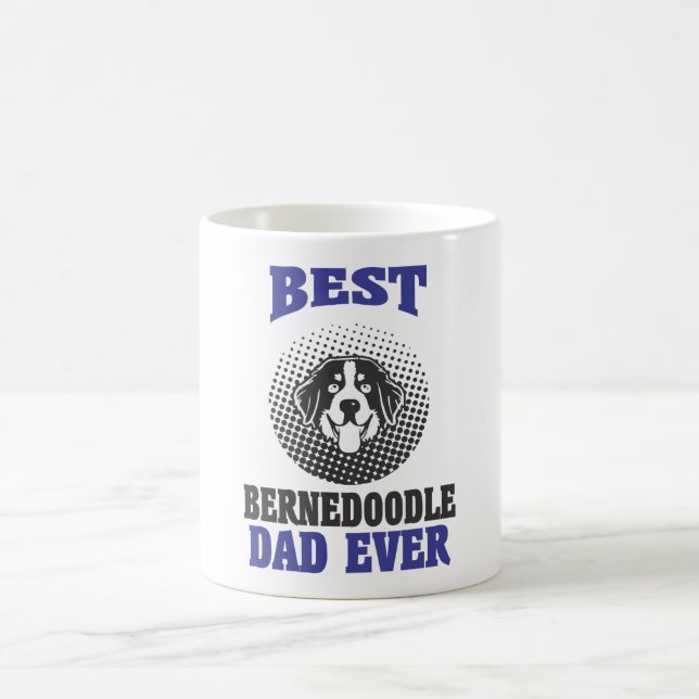 Meilleur cadeau Bernedoodle Dad Jamais Mug (Centre)