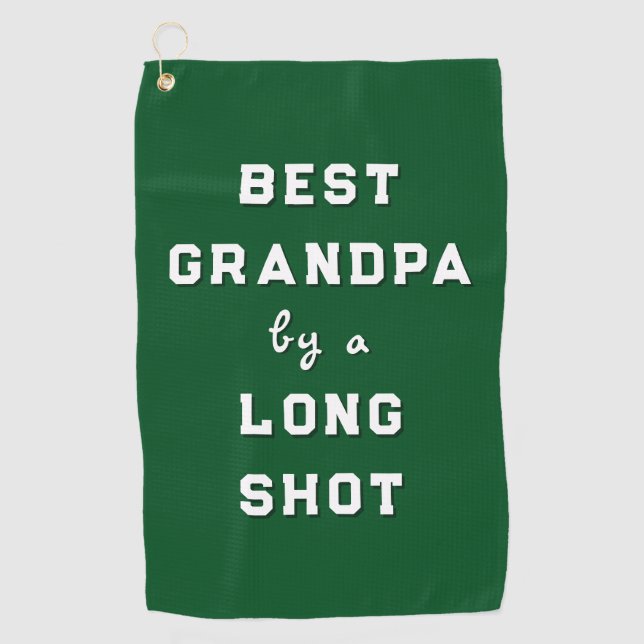 Meilleur cadeau de grand-père serviette de golf (Devant)
